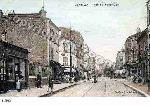 Ville de GENTILLY, carte postale ancienne