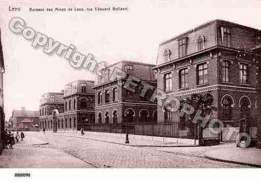 Ville de LENS, carte postale ancienne