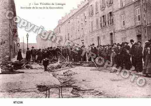 Ville de LIMOGES, carte postale ancienne