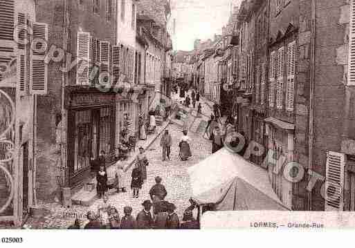 Ville de LORMES, carte postale ancienne