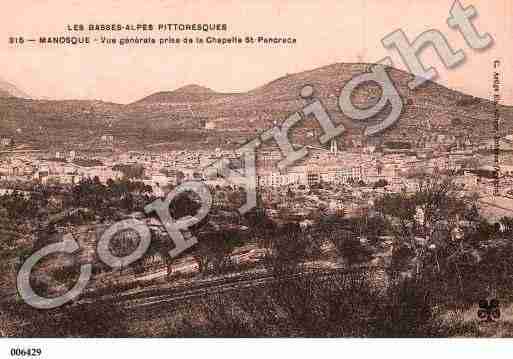 Ville de MANOSQUE, carte postale ancienne