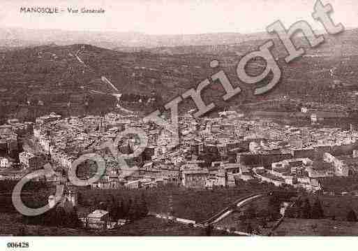 Ville de MANOSQUE, carte postale ancienne