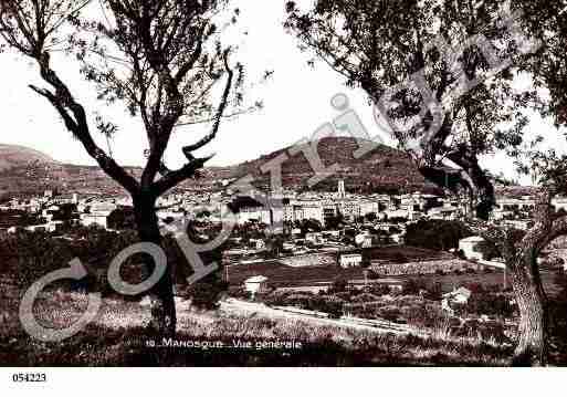 Ville de MANOSQUE, carte postale ancienne