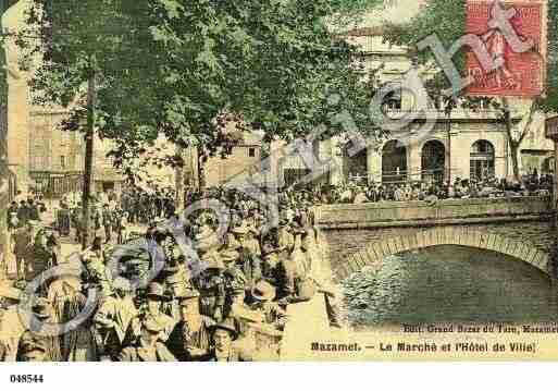 Ville de MAZAMET, carte postale ancienne