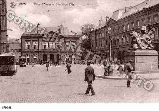 Ville de METZ, carte postale ancienne