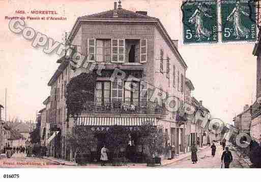 Ville de MORESTEL, carte postale ancienne