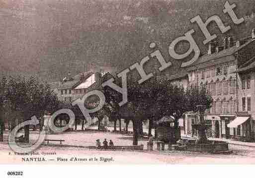 Ville de NANTUA, carte postale ancienne