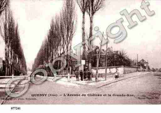 Ville de QUESSY, carte postale ancienne