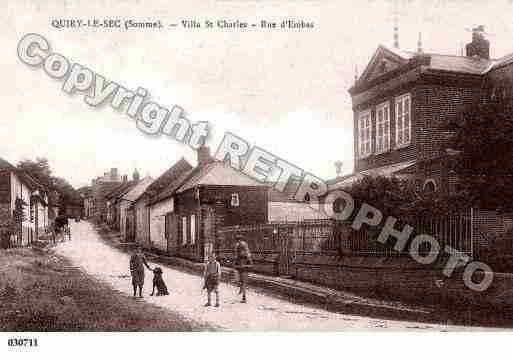 Ville de QUIRYLESEC, carte postale ancienne