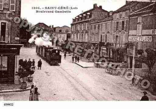 Ville de SAINTCERE, carte postale ancienne