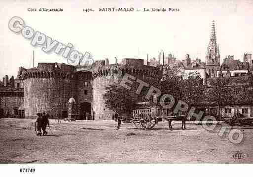 Ville de SAINTMALO, carte postale ancienne