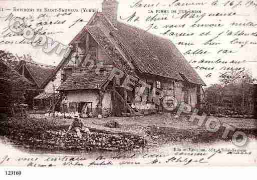 Ville de SAINTSAUVEURENPUISAYE, carte postale ancienne