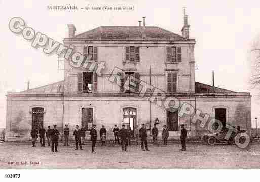 Ville de SAINTSAVIOL, carte postale ancienne