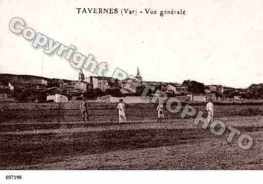 Ville de TAVERNES, carte postale ancienne