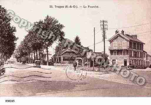 Ville de TRAPPES, carte postale ancienne