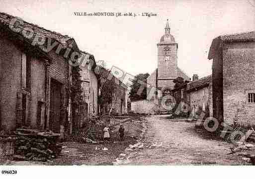 Ville de VILLEAUMONTOIS, carte postale ancienne