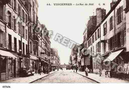 Ville de VINCENNES, carte postale ancienne