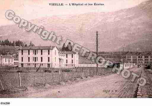 Ville de VIZILLE, carte postale ancienne