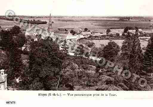 Ville de ALLUYES, carte postale ancienne