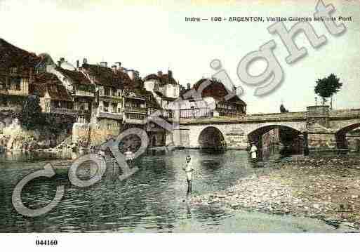 Ville de ARGENTONSURCREUSE, carte postale ancienne