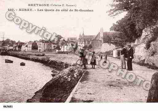 Ville de AURAY, carte postale ancienne