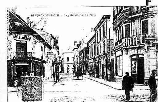 Ville de BEAUMONTSUROISE, carte postale ancienne