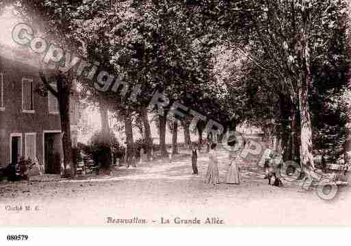 Ville de BEAUVALLON, carte postale ancienne