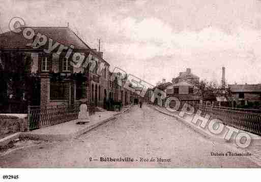 Ville de BETHENIVILLE, carte postale ancienne