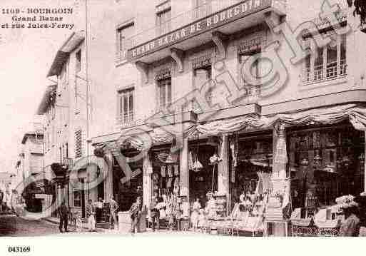 Ville de BOURGOINJALLIEU, carte postale ancienne