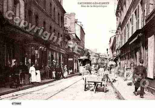 Ville de CAUDEBECLESELBEUF, carte postale ancienne