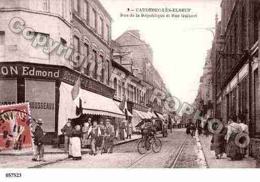 Ville de CAUDEBECLESELBEUF, carte postale ancienne