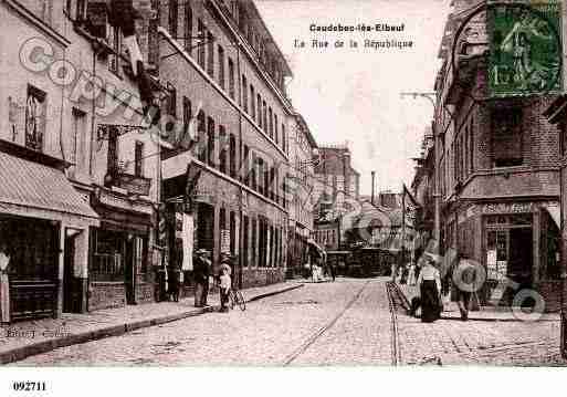 Ville de CAUDEBECLESELBEUF, carte postale ancienne