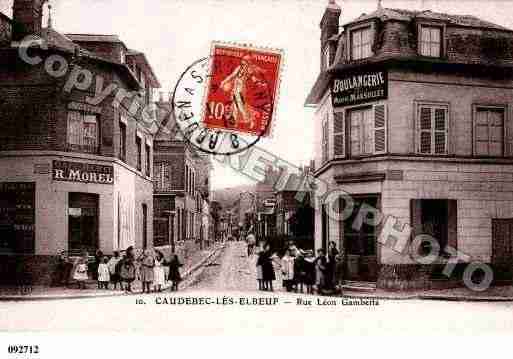 Ville de CAUDEBECLESELBEUF, carte postale ancienne