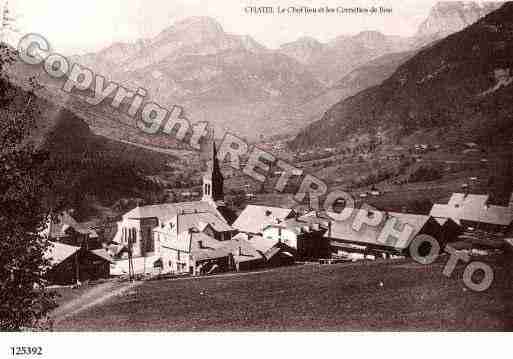 Ville de CHATEL, carte postale ancienne