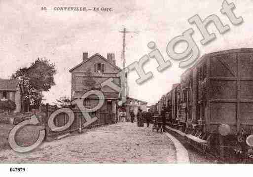 Ville de CONTEVILLE, carte postale ancienne