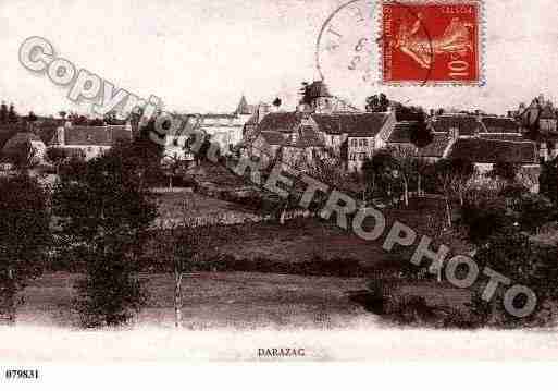 Ville de DARAZAC, carte postale ancienne