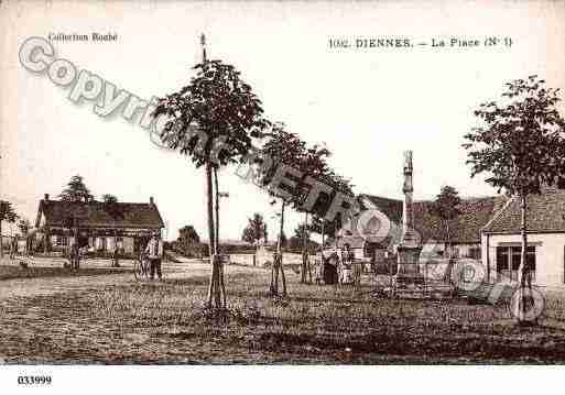 Ville de DIENNESAUBIGNY, carte postale ancienne