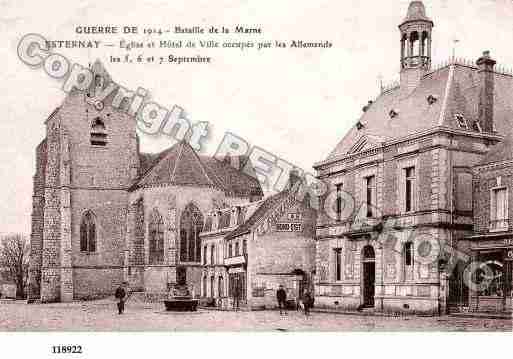 Ville de ESTERNAY, carte postale ancienne