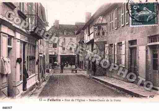 Ville de FELLETIN, carte postale ancienne