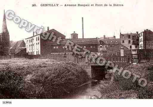 Ville de GENTILLY, carte postale ancienne