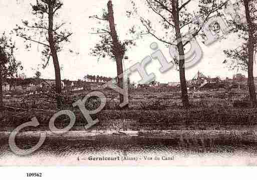 Ville de GERNICOURT, carte postale ancienne