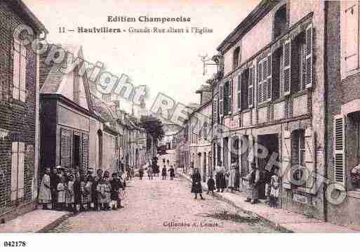 Ville de HAUTVILLERS, carte postale ancienne