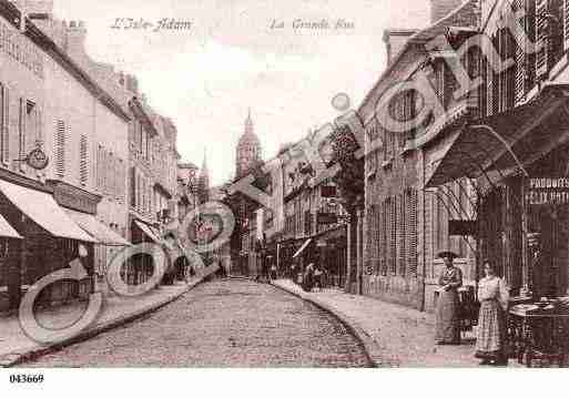 Ville de ISLEADAM(L'), carte postale ancienne