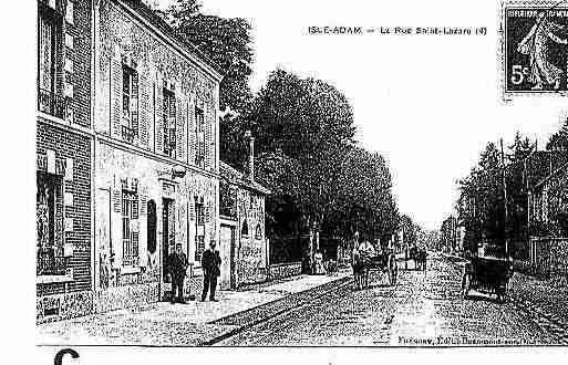 Ville de ISLEADAM(L'), carte postale ancienne