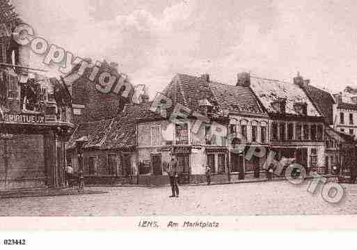 Ville de LENS, carte postale ancienne