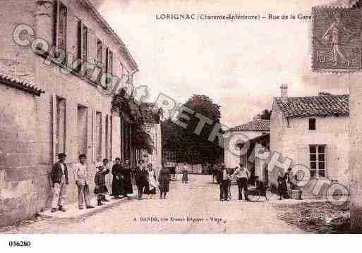 Ville de LORIGNAC, carte postale ancienne