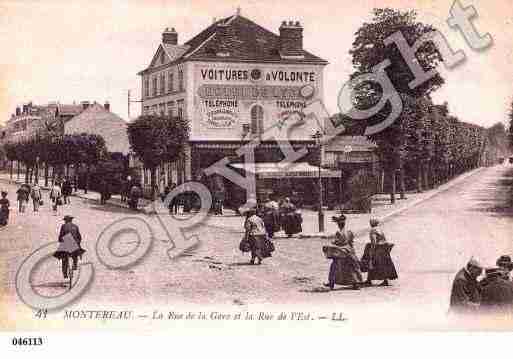 Ville de MONTEREAUFAUTYONNE, carte postale ancienne