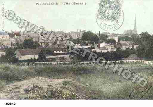 Ville de PITHIVIERS, carte postale ancienne