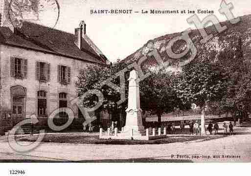 Ville de SAINTBENOIT, carte postale ancienne