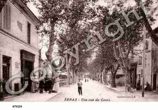 Ville de SENAS, carte postale ancienne